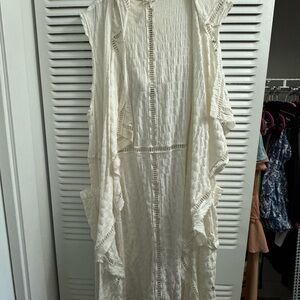 Free people sweater with Ruffle Details